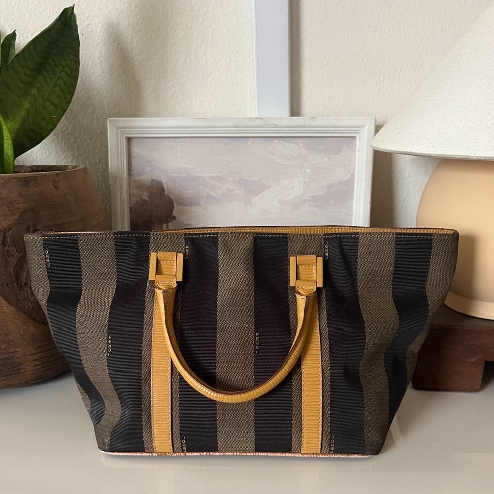 FENDI Vintage Pequín Tote Bag